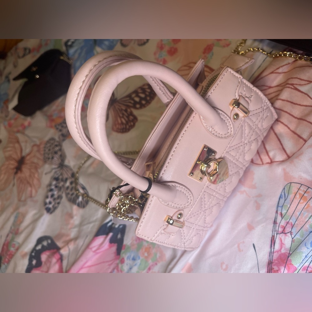 Pink mini crossbody bag